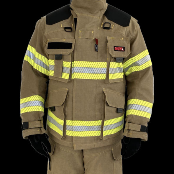 Fireman's outfit in patented Karapace® fabric